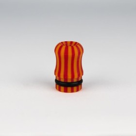 Officine Svapo DRIP TIP OFFICINE Galalite - Rosso/Arancio rigato