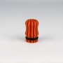 Officine Svapo DRIP TIP OFFICINE Galalite - Rouge/Orange rayé