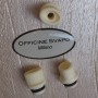 Officine Svapo DRIP TIP HYDRA Galalite Ivoire rayé