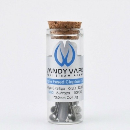 Vandy Vape ALPHA BRAID COIL Ni80 26GA*(40ga*2)*16 - 0.3ohm ID 3mm - 10pcs