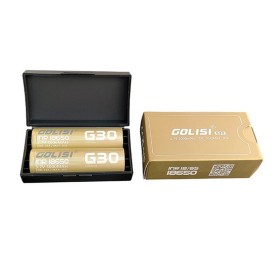 18650 - GOLISI G30 IMR 3000mAh 30A PROTECTED - 2 PEZZI - Flat top