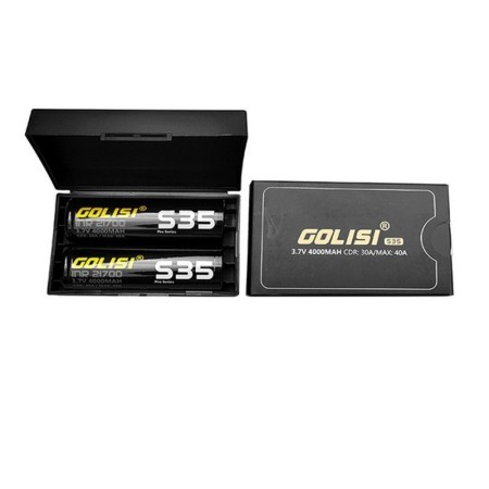 21700 - GOLISI S35 INR 4000mAh 30A PROTECTED - 2 PEZZI - Flat top