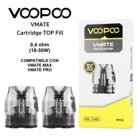 Voopoo - VMATE TOP FILL POD DI RICAMBIO da 0,4ohm - 2 Pezzi