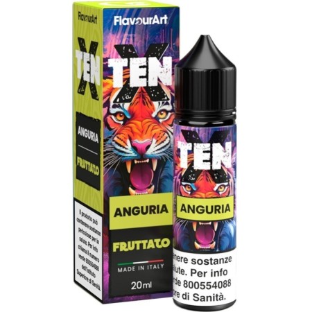 SHOT - Flavour Art - Ten X - ANGURIA - aroma 20+40 in flacone da 60ml