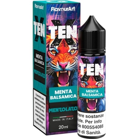 SHOT - Flavour Art - Ten X - MENTA BALSAMICA - aroma 20+40 in flacone da 60ml